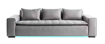 Fauteuil connect� gris clair